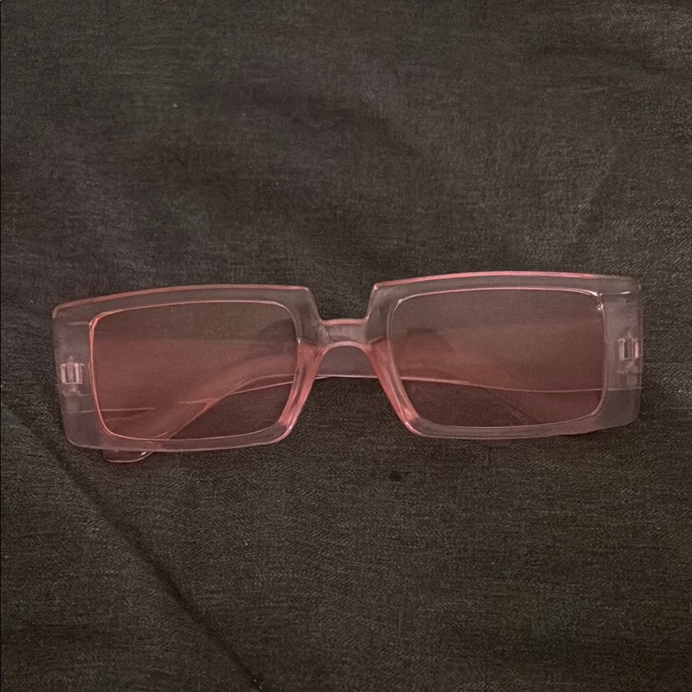 Pink Rectangular Sunglasses 💗
